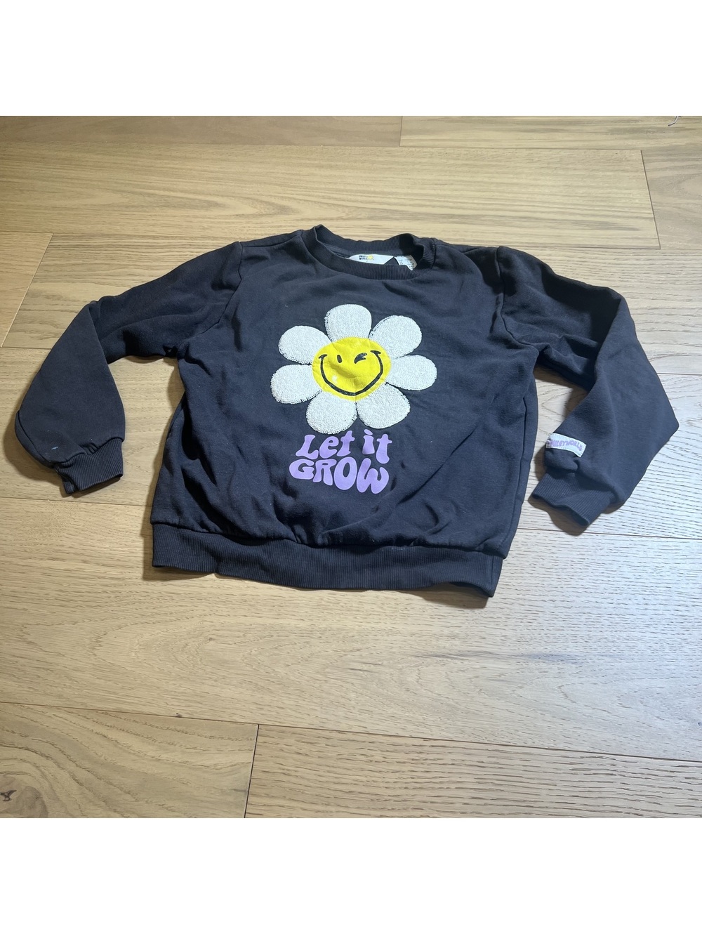 Smiley World x H&M Kids' Charcoal grey SweaTee – Size 6